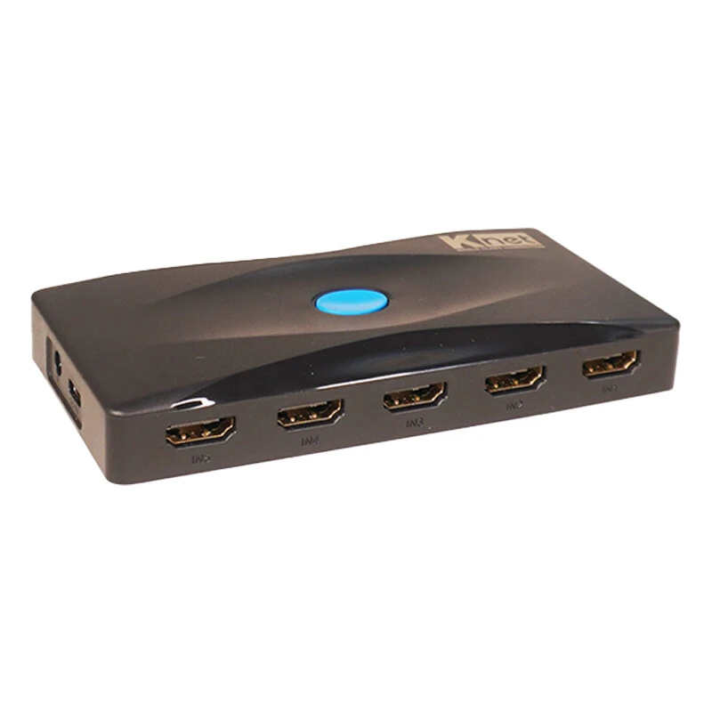 سوییچ 5 پورت HDMI کی نت K-S725 + ریموت کنترل