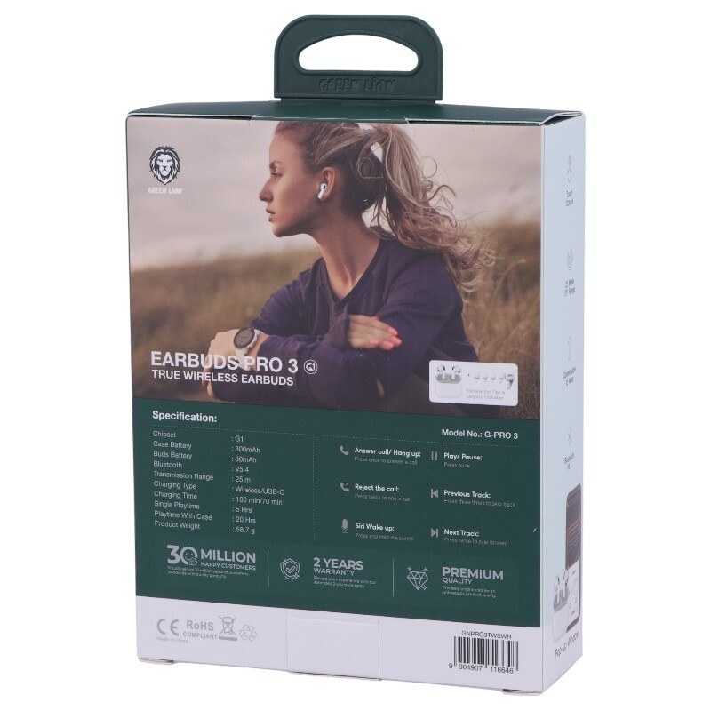 هندزفری بلوتوثی گرین لاین Earbuds G-PRO 3
