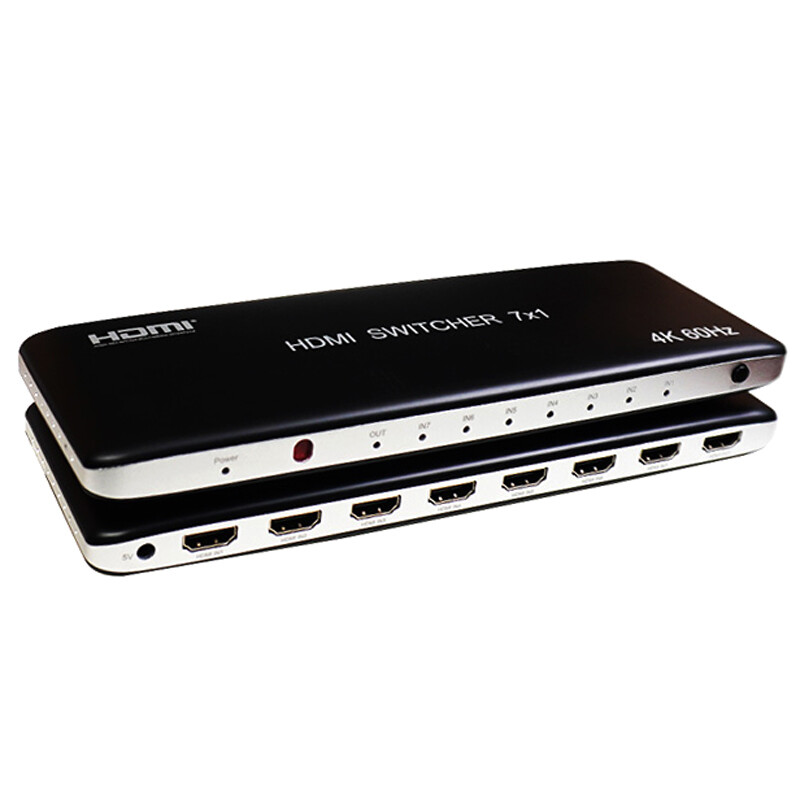 سوییچ 7 پورت HDMI کی نت K-S727 + ریموت کنترل