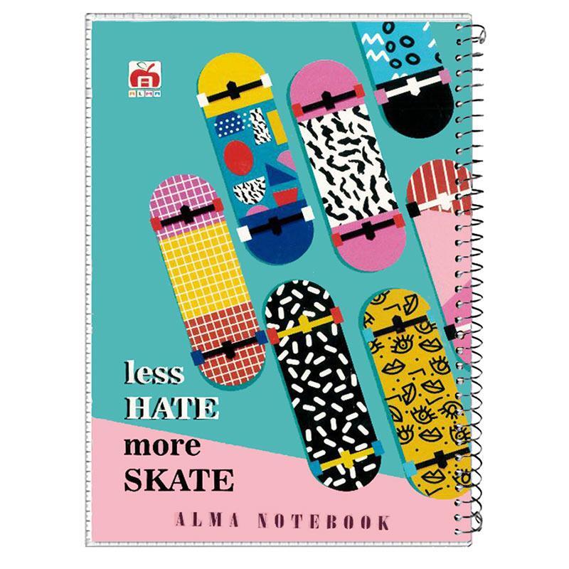 دفتر سیمی 40 برگ طرح کلاسیک نهال آلما کد 7416