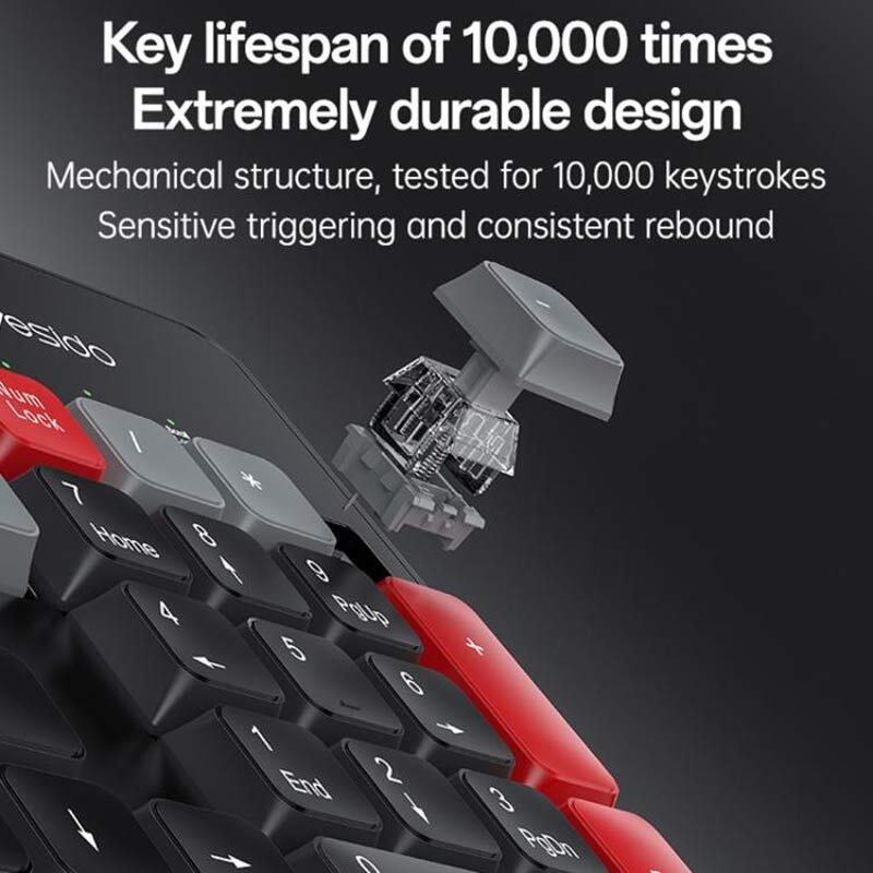 کیبورد و موس بی سیم یسیدو KB43