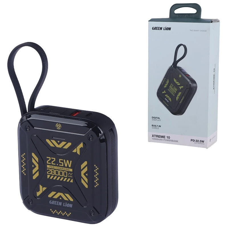پاور بانک فست شارژ گرین لاین Xtreme 10 GL-PBX6 PD 22.5W ظرفیت 10000 میلی آمپر ساعت