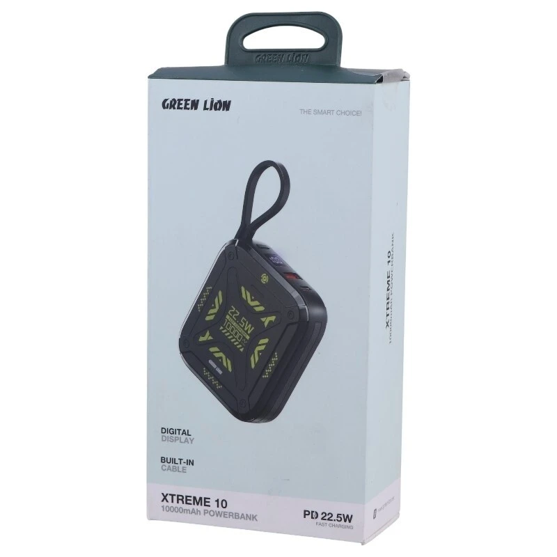 پاور بانک فست شارژ گرین لاین Xtreme 10 GL-PBX6 PD 22.5W ظرفیت 10000 میلی آمپر ساعت