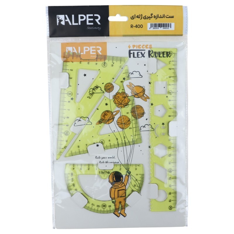 ست نقاله گونیا و خط کش ژله ای Alper R-400