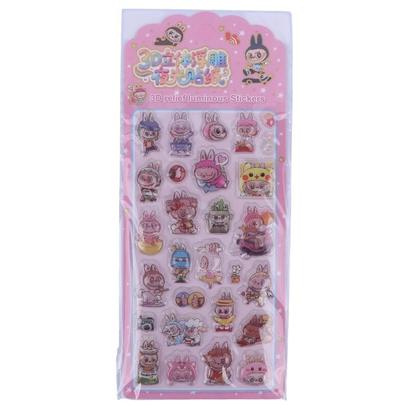 برچسب عروسکی سه بعدی شب تاب