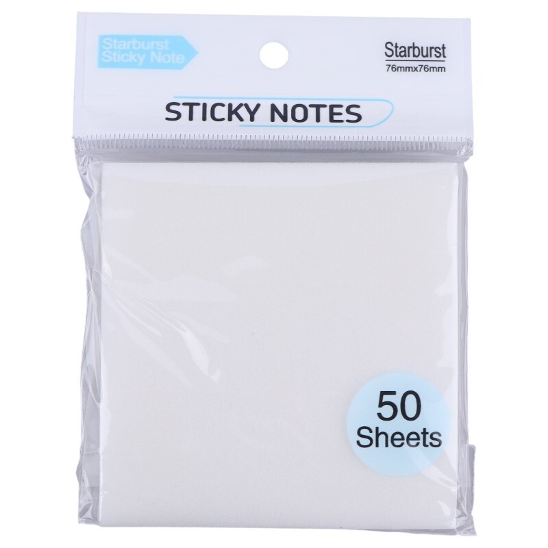 کاغذ یادداشت چسب دار شفاف اکلیلی 50 برگ سایز 7.6*7.6 سانتی متر