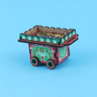 چرخ گاری دکوری چوبی رویال