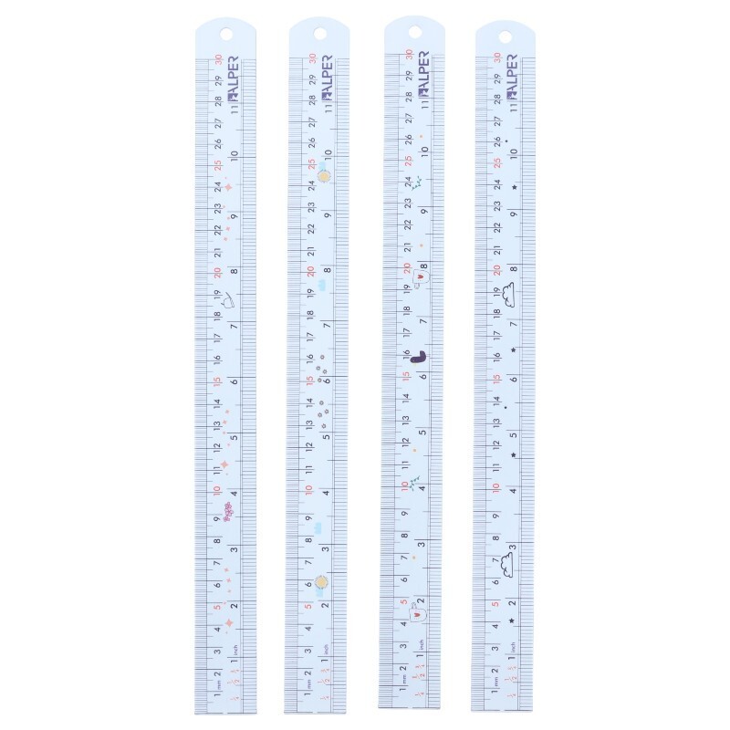 خط کش فلزی طرح فانتزی آلپر Alper 30cm