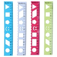 خط کش شابلون دار ژله ای آلپر Alper 20cm