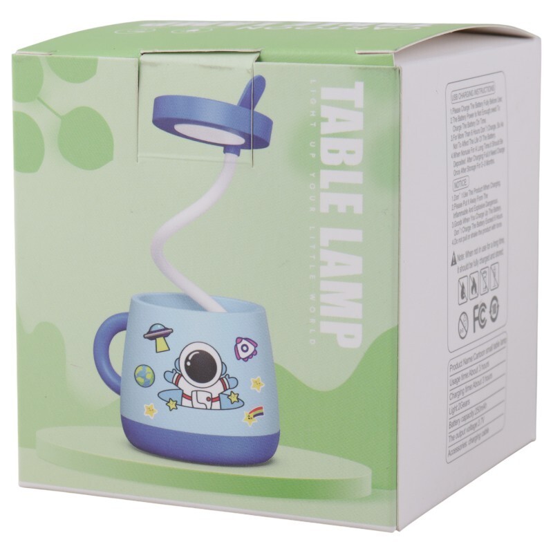 چراغ مطالعه شارژی طرح لیوانی فضانورد 8-41925