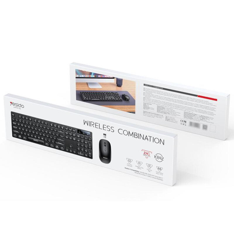 کیبورد و موس بی سیم یسیدو KB42