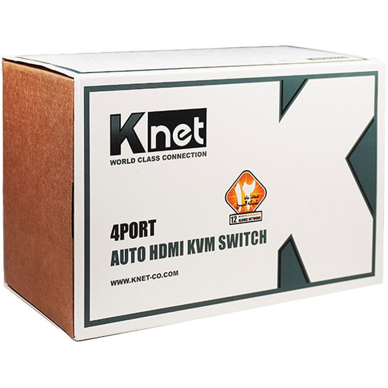 سوییچ KVM اتوماتیک چهار پورت کی نت K-H624