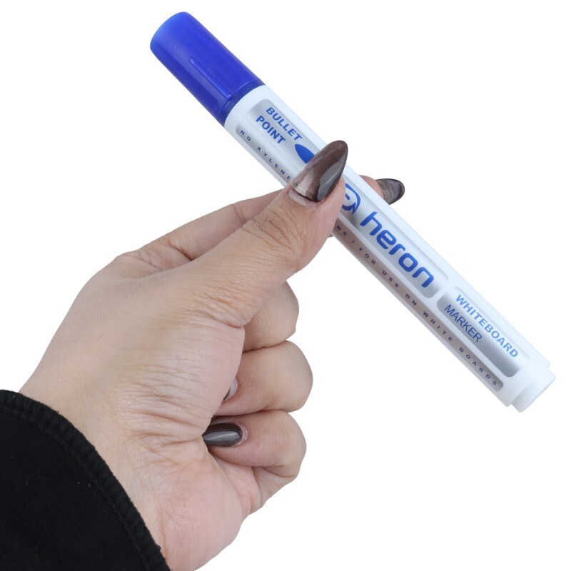 ست تخته پاک کن مغناطیسی و ماژیک نوک گرد Heron