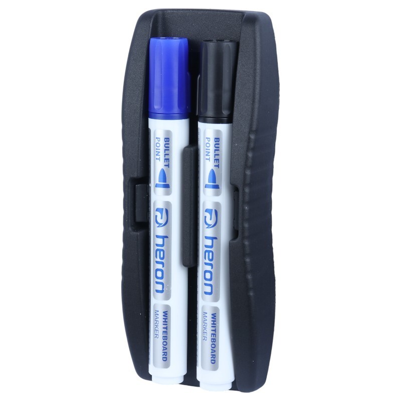 ست تخته پاک کن مغناطیسی و ماژیک نوک گرد Heron