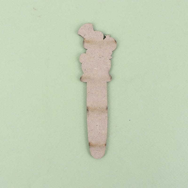 نشانگر کتاب چوبی رویال طرح یلدایی آدم برفی