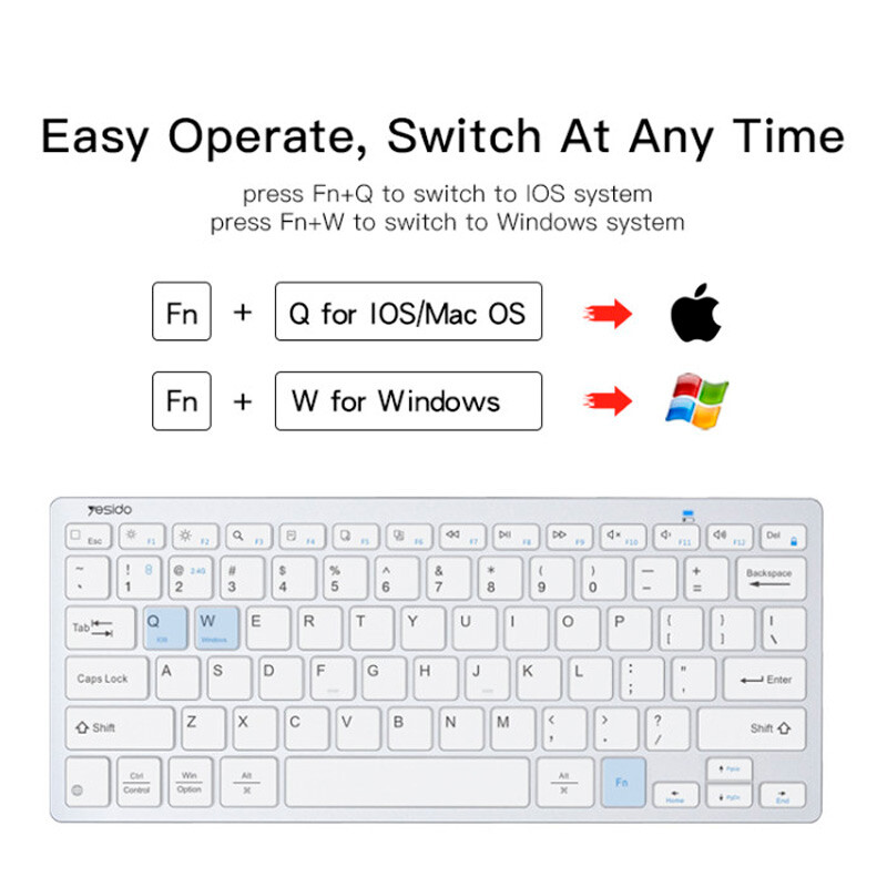 کیبورد بی سیم یسیدو KB11