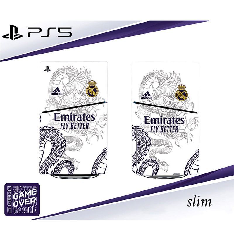 اسکین پلی استیشن 5 اسلیم استاندارد گیم اور طرح Real Madrid Emirates