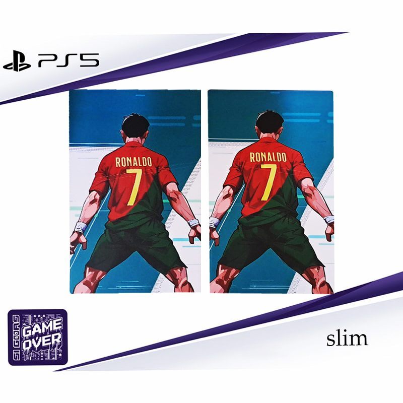 اسکین پلی استیشن 5 اسلیم دیجیتال گیم اور طرح Ronaldo CR7
