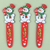 نشانگر کتاب چوبی رویال طرح یلدایی آدم برفی