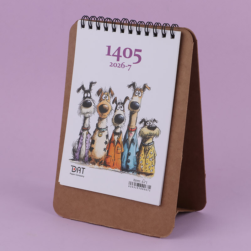 تقویم رومیزی 1405 دات طرح کرافت