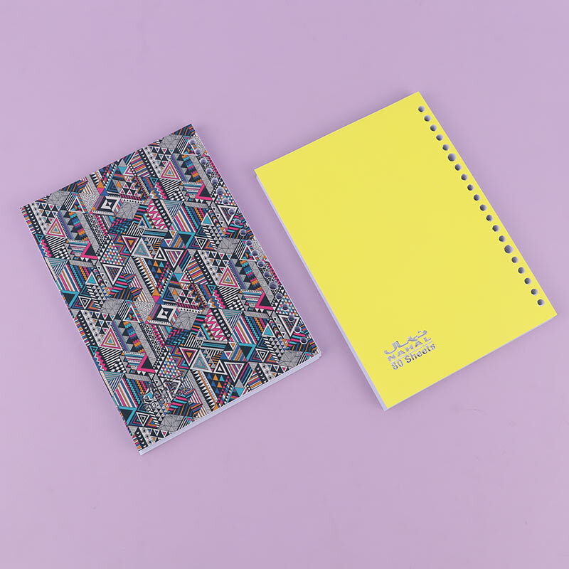 کاغذ کلاسوری 20 حلقه 80 برگ نهال آلما سایز A5 کد 1784