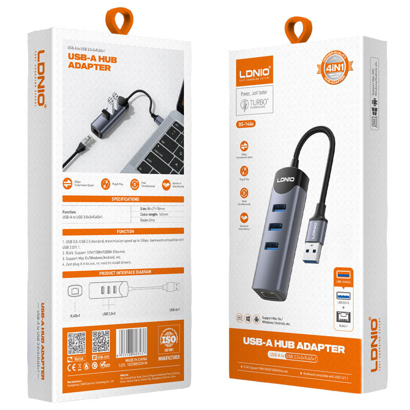 هاب 4 پورت USB الدینیو DS-144U