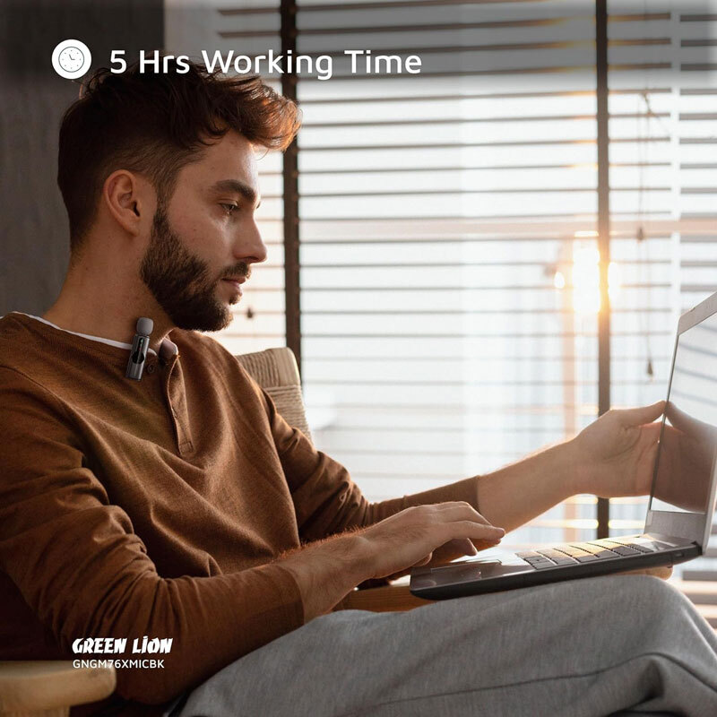 میکروفون یقه ای بی سیم Green Lion GM-76X