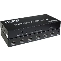 سوییچ اسپلیتر 2 در 4 HDMI کی نت K-SS24 + ریموت کنترل
