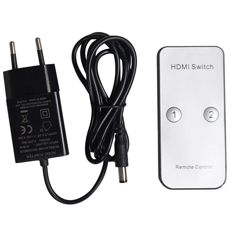 سوییچ اسپلیتر 2 در 4 HDMI کی نت K-SS24 + ریموت کنترل