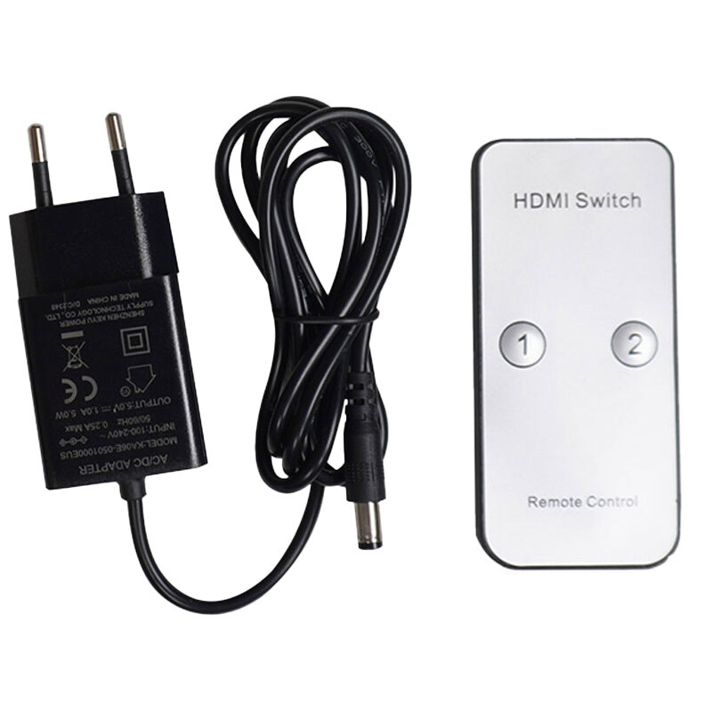 سوییچ اسپلیتر 2 در 4 HDMI کی نت K-SS24 + ریموت کنترل
