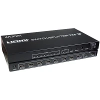 سوییچ اسپلیتر 2 در 8 HDMI کی نت K-SS28 + ریموت کنترل