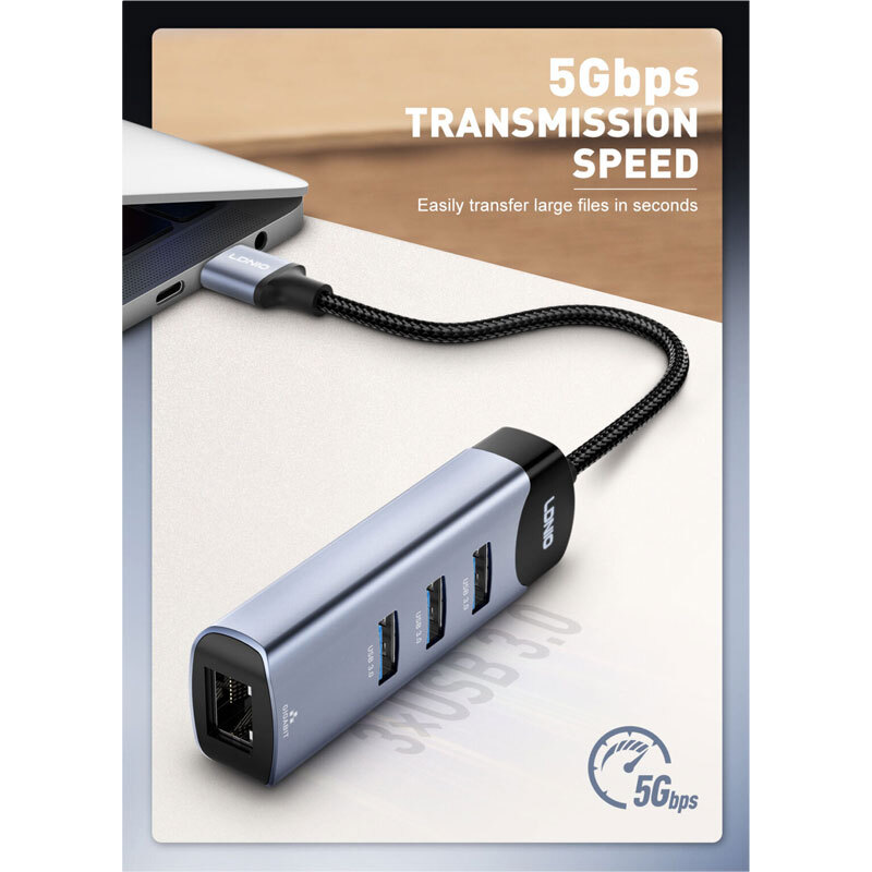 هاب 4 پورت USB الدینیو DS-144U