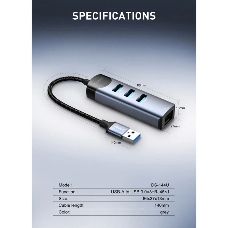 هاب 4 پورت USB الدینیو DS-144U