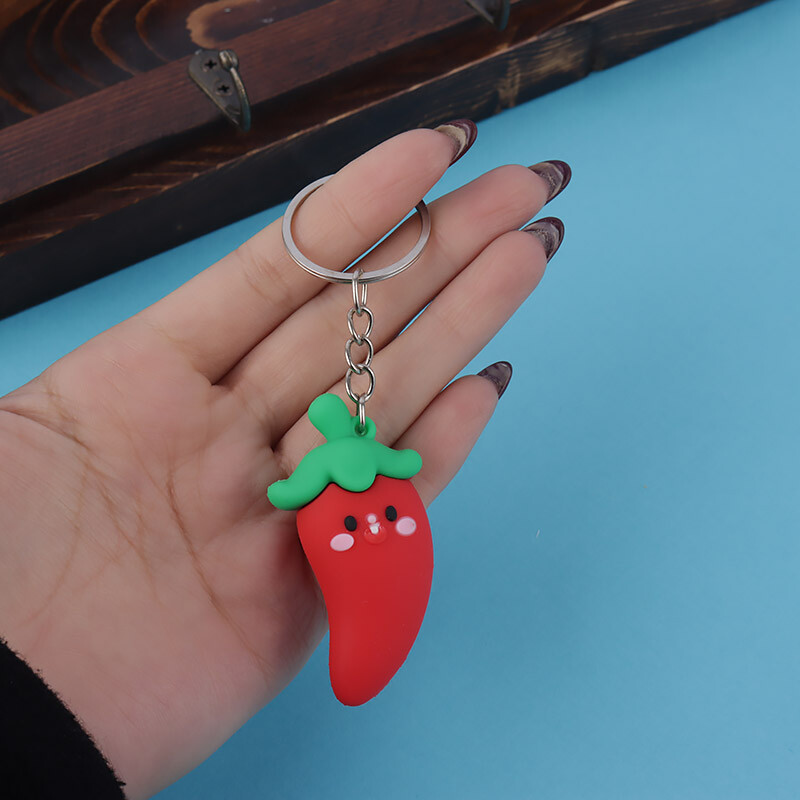 جاکلیدی سیلیکونی طرح فلفل قرمز