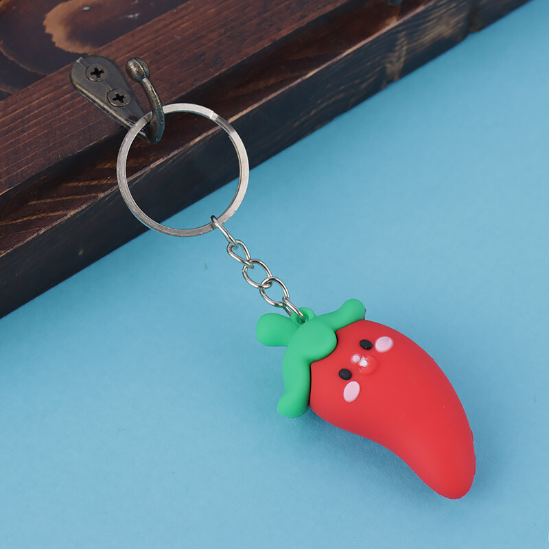 جاکلیدی سیلیکونی طرح فلفل قرمز