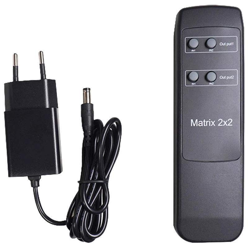 ماتریکس 2 در 2 HDMI کی نت K-M22 + ریموت کنترل