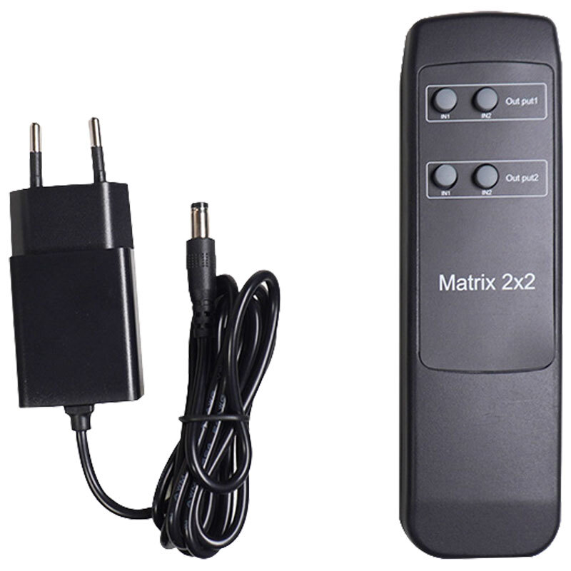 ماتریکس 2 در 2 HDMI کی نت K-M22 + ریموت کنترل