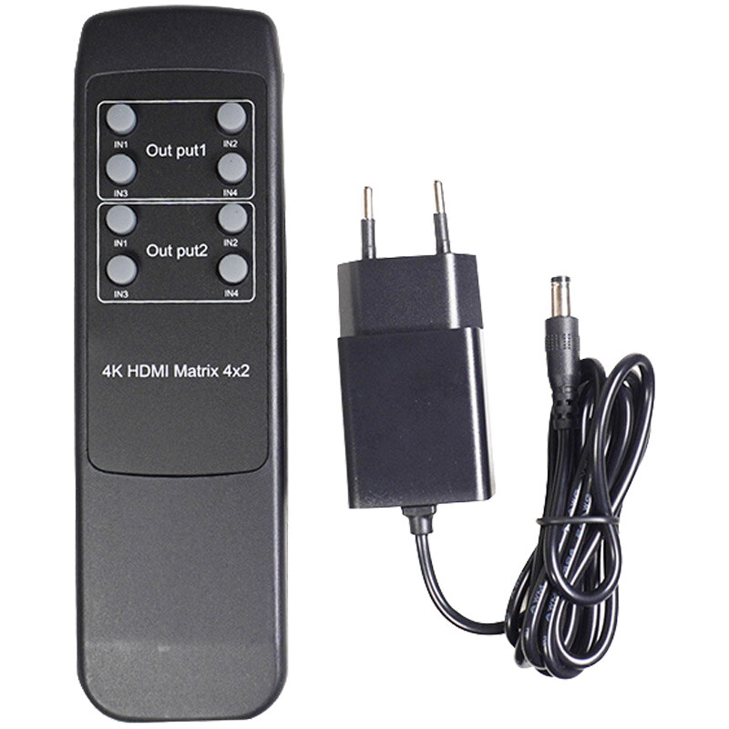 ماتریکس 4 در 2 HDMI کی نت K-M42 + ریموت کنترل