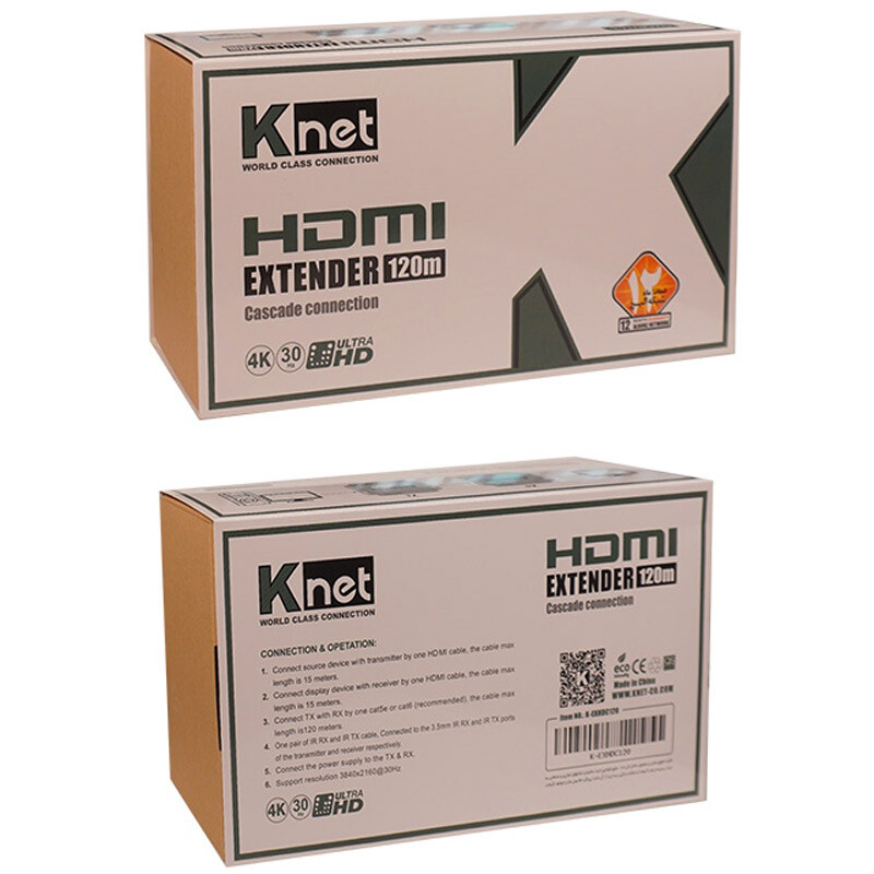 افزایش دهنده طول K-net K-E8120 HDMI 120m