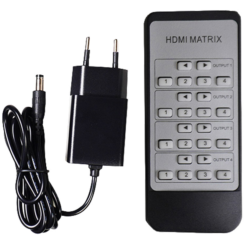 ماتریکس 4 در 4 HDMI کی نت K-M44 + ریموت کنترل
