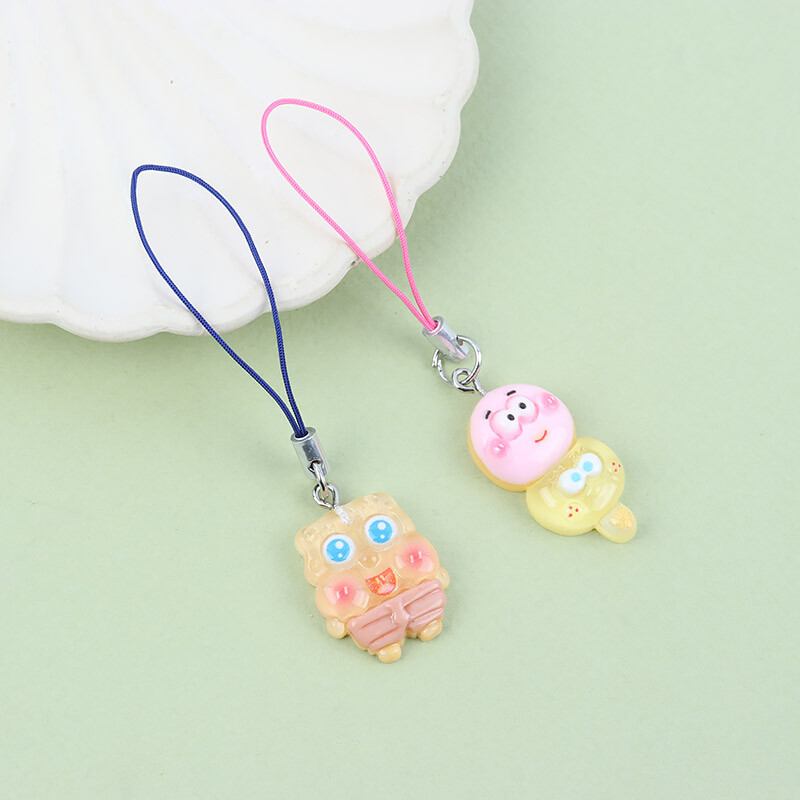 آویز فلش و موبایل طرح خانواده باب اسقنجی کد 1