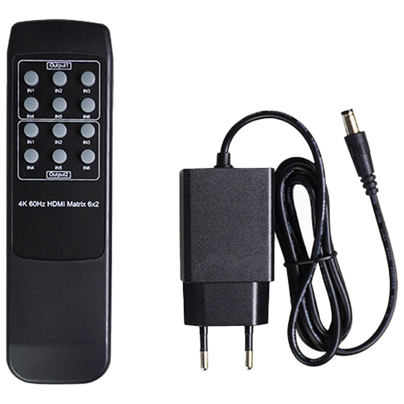 ماتریکس 6 در 2 HDMI کی نت K-M62 + ریموت کنترل