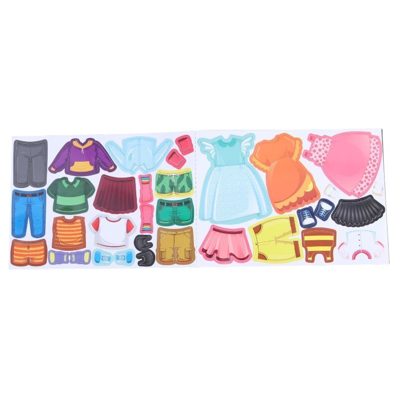 پازل مگنتی 34 تکه لباس فسقلی ها فرفره های رنگی پویا کد 010365