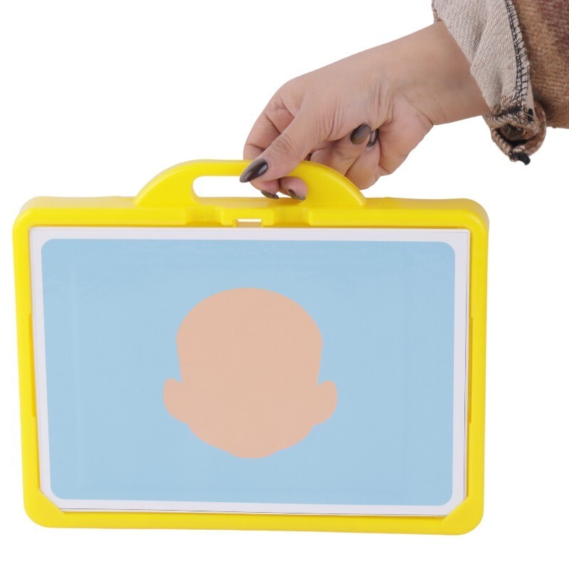 پازل مگنتی 41 تکه شکلک ها فرفره های رنگی پویا کد 010711