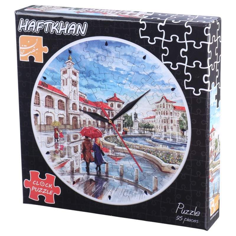 پازل ساعتی 95 تکه هفت خان طرح میدان شهرداری رشت کد 010683