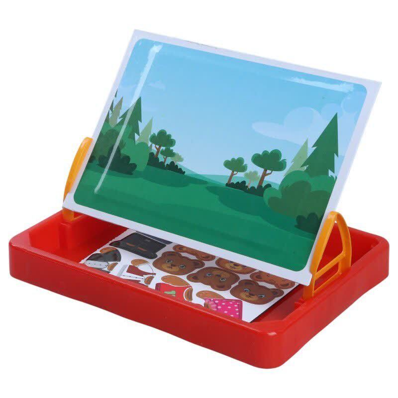 بازی فکری جورچین آهنربایی 22 تکه فرفره های رنگی پویا خرس های مهربون کد 010363