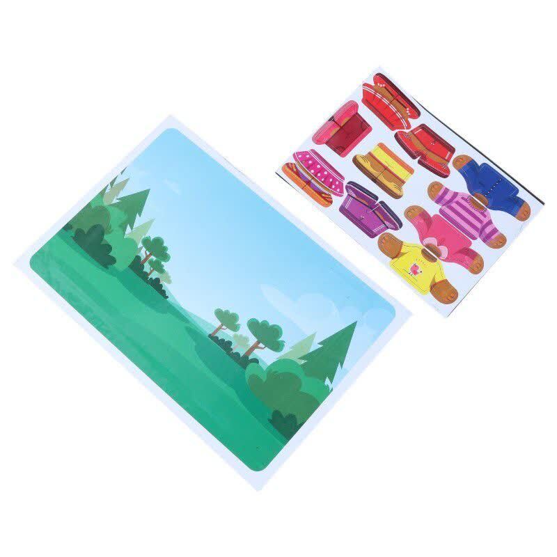 بازی فکری جورچین آهنربایی 22 تکه فرفره های رنگی پویا خرس های مهربون کد 010363