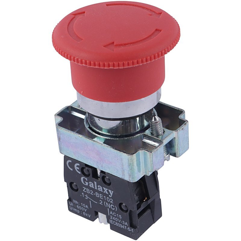 شاسی اضطراری قفل شو قارچی گلکسی XB2-BS542 ZB2-BE102