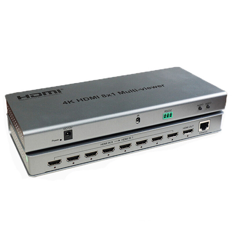 سوییچ کواد 8 پورت HDMI کی نت K-S628 + ریموت کنترل