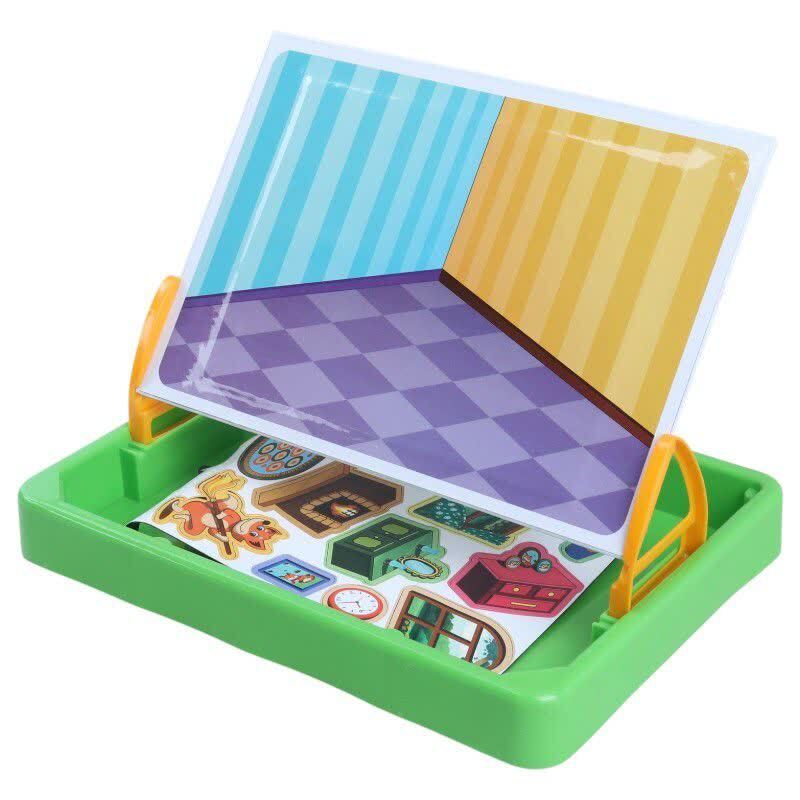 بازی فکری جورچین آهنربایی 22 تکه فرفره های رنگی پویا اتاق کوچک من کد 010364